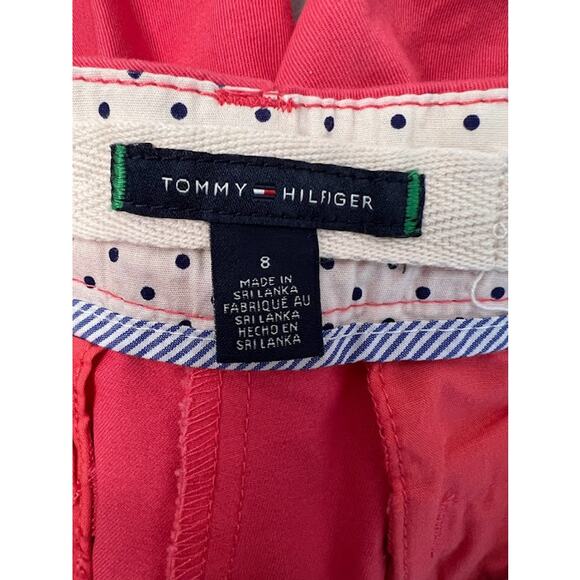 TOMMY HILFIGER Magenta/Fuscia 9" Chino Shorts Ladies Size 8 - Picture 4 of 6